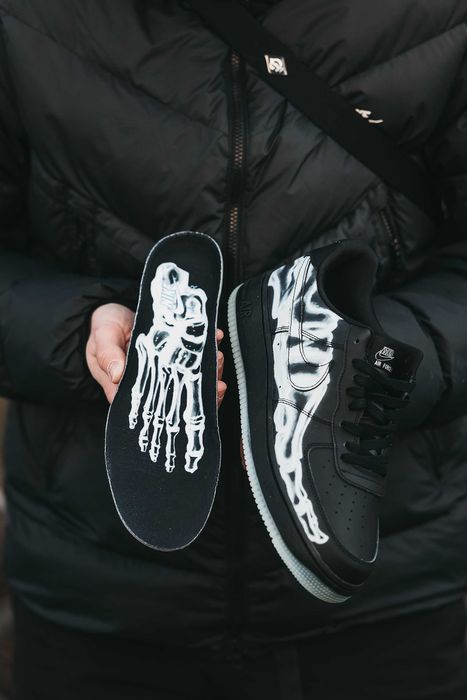 Кросівки Nike Air Force 1 Low Skeleton Black premium