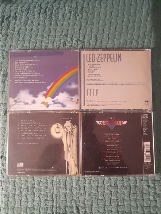 Фирменные японские CD диски Aerosmith, Axe, Led Zeppelin, Rainbow