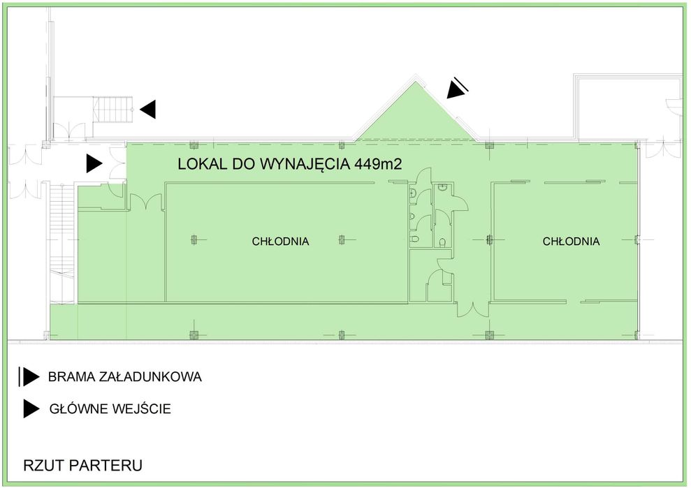 Do wynajęcia magazyny - chłodnia 449 m2 w Łabędzka Park w Gliwicach