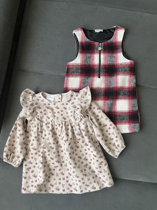 Тепле плаття 2шт Primark 80р 9-12м Next