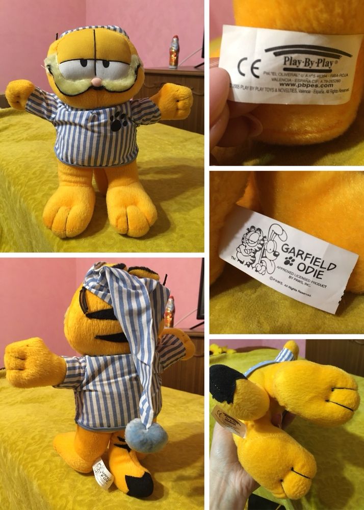 Мягкая игрушка кот Гарфилд винтаж 1981 коллекционный Garfield Vintage