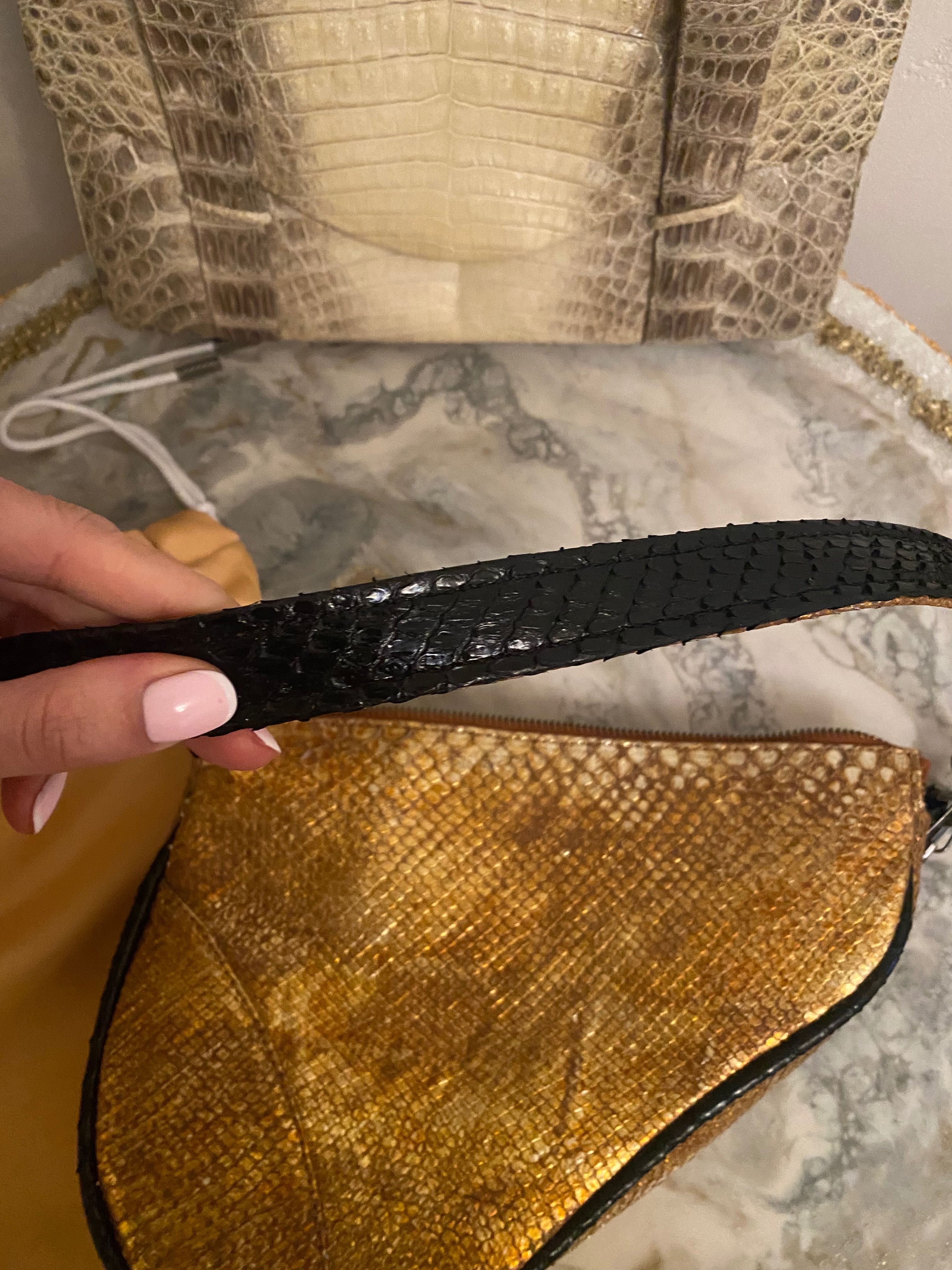 Лучше, чем Dior Saddle)Эксклюзив, индпошив. Новая сумка из питона.