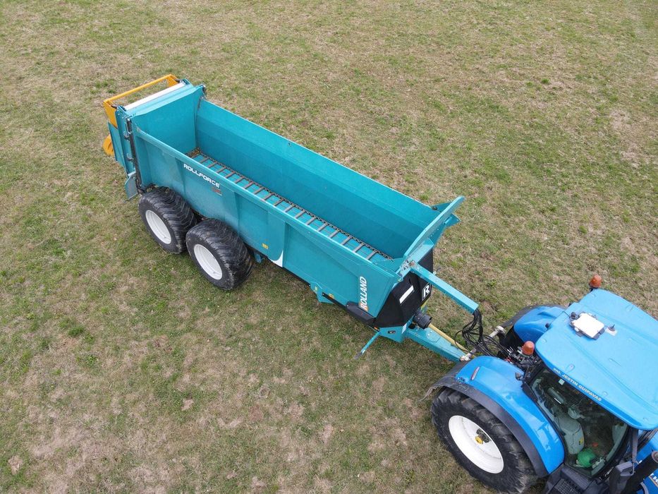 Rozrzutnik obornika ROLLAND FOLLFORCE 7322 wałki poziom 18 ton TANDEM
