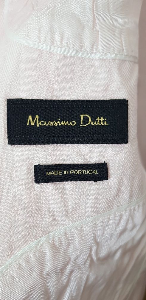 Лляний піджак, блейзер Massimo Dutti р. XS