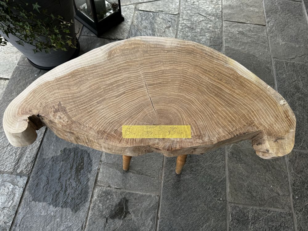 Plaster dębowy drewniany na stół gotowy gładki 83x39x8,5