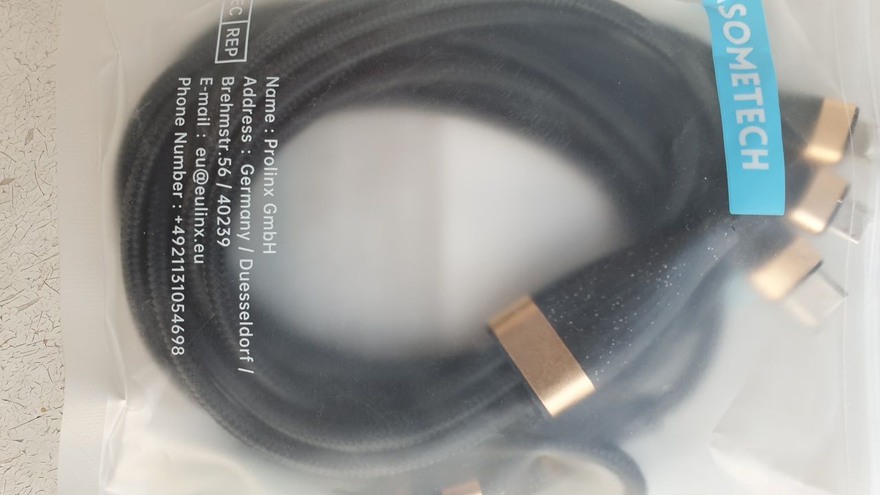 Kabel micro usb typ C 3w1