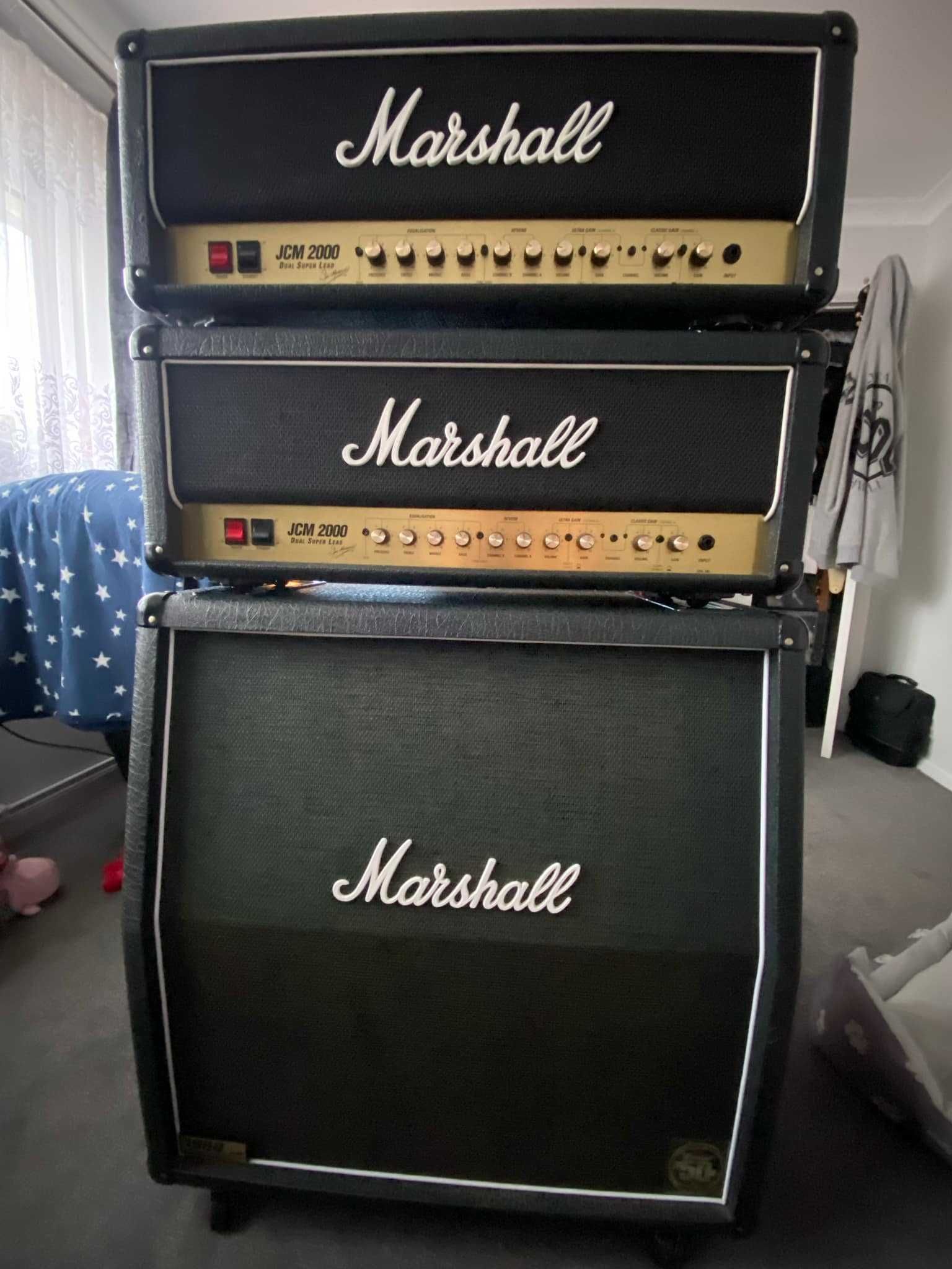 Marshall DSL-50 - head lampowy 50 W - stan idealny + kolumna Marshall