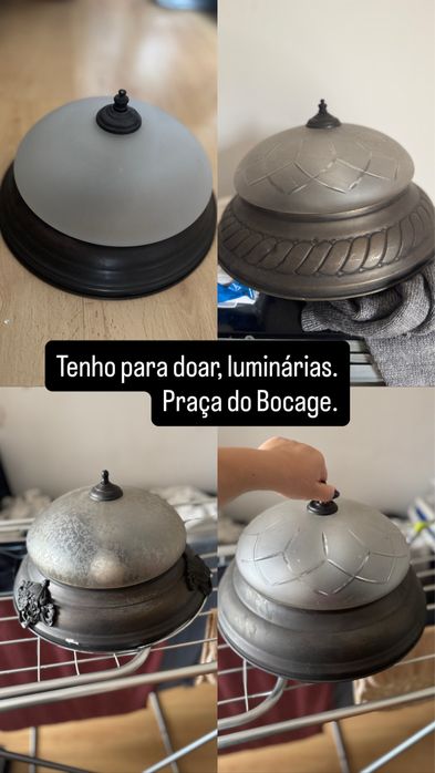 Para doar, luminarias