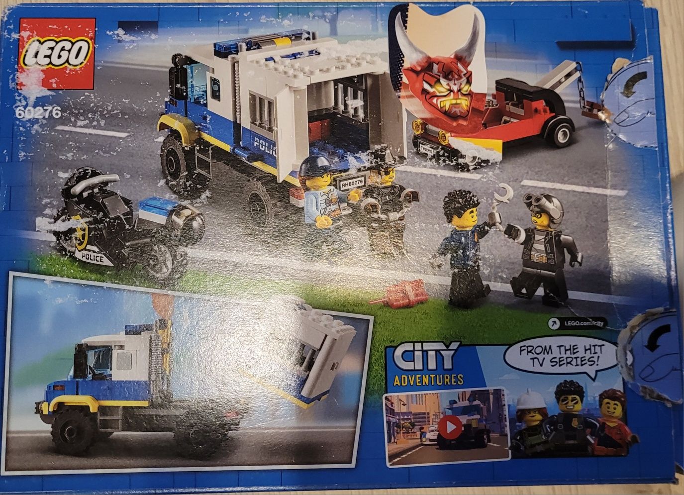 Lego 60276.Pościg, więźniarka, motor.
