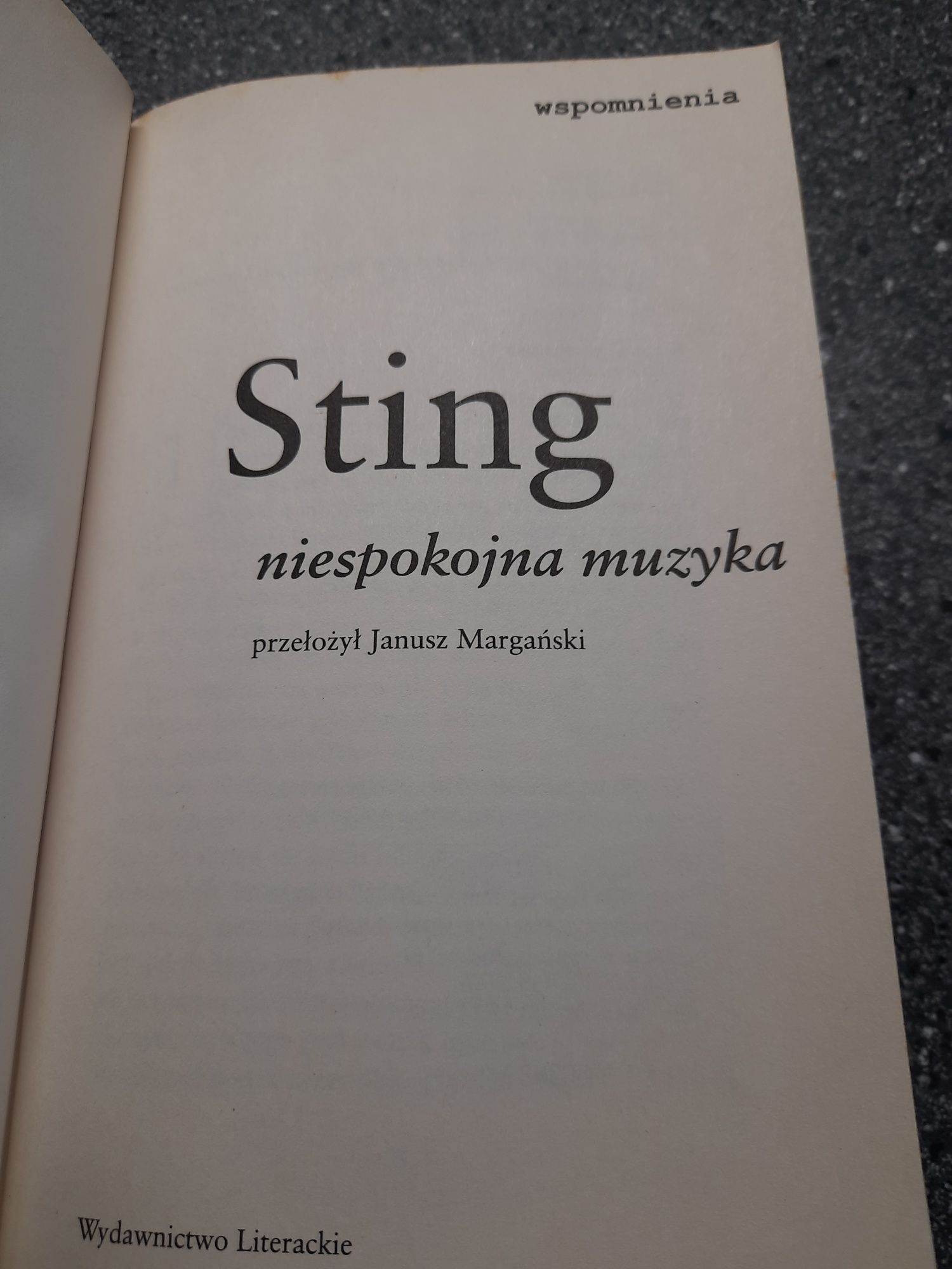 Sting niespokojna muzyka