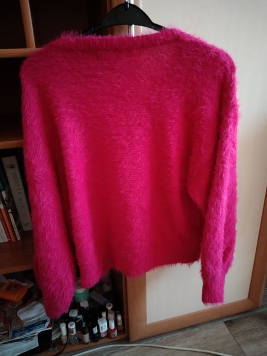 Sweterek alpaka fuksja M,L
