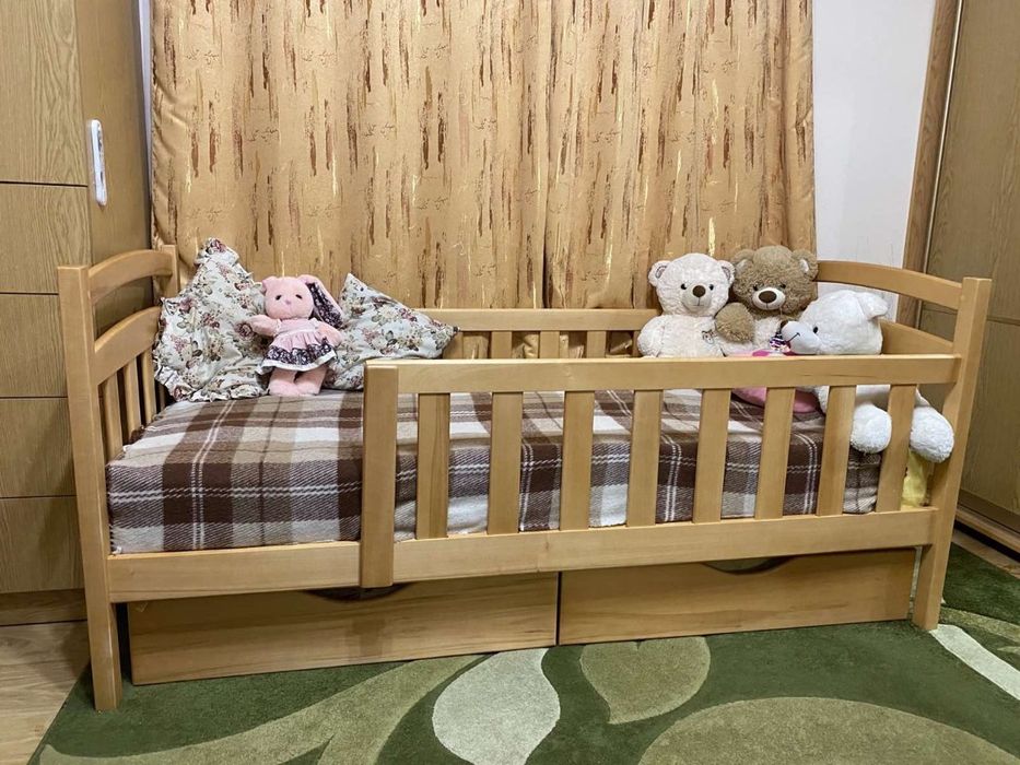 Купити дитяче підліткове ліжко з дерева, ліжечко в дитячу