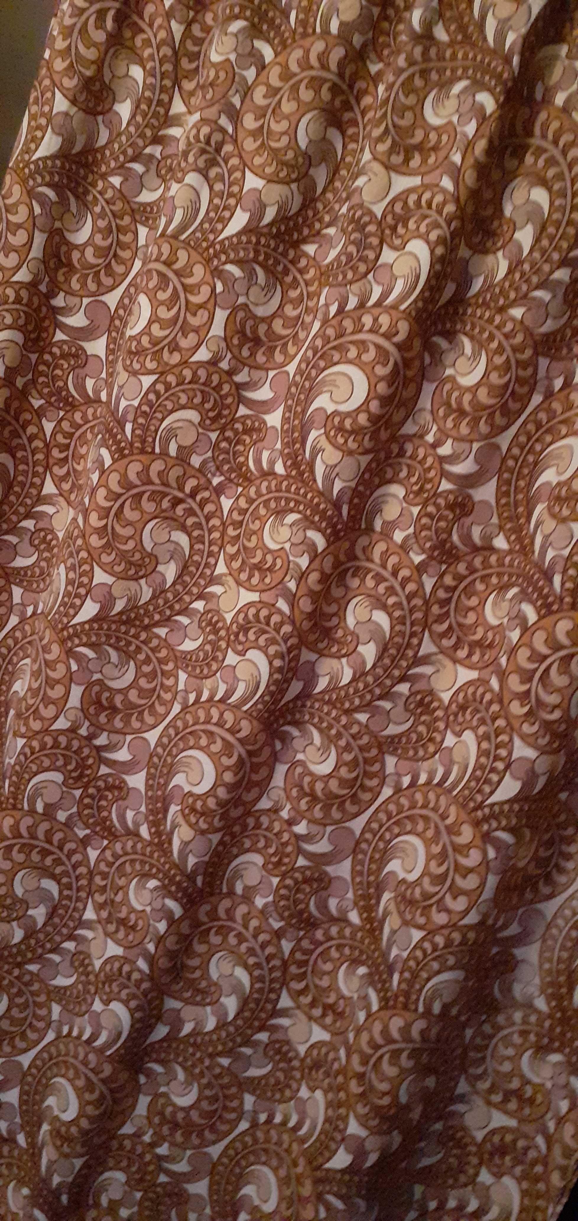 Zasłony długie bawełniane wzór Paisley 1 kpl-100zł 2 kpl - 190zł