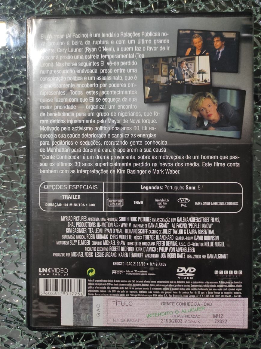 Dvd Gente Conhecida Al Pacino