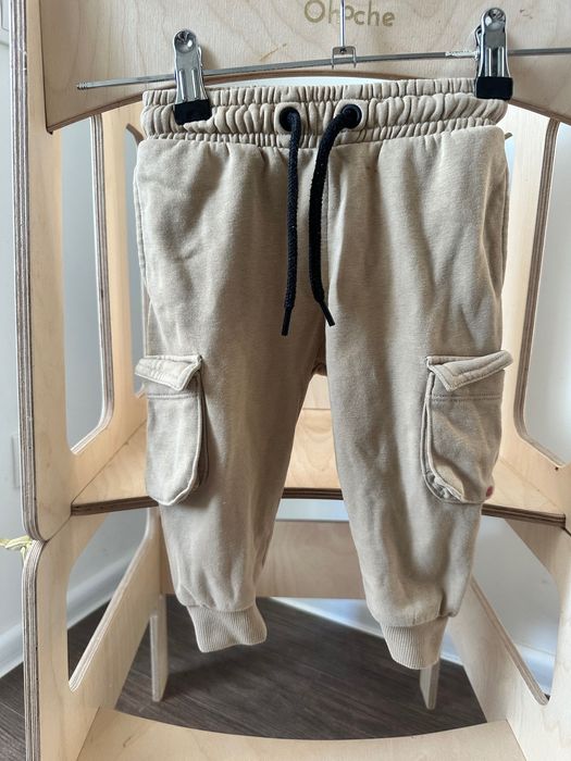 Джогеры карго штаны next бежевые спортивные на флисе свитшот