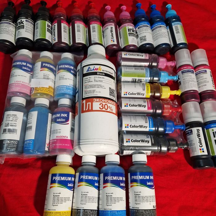 Чорне чорнило для принтера Epson,1літр, ink system,black 3711