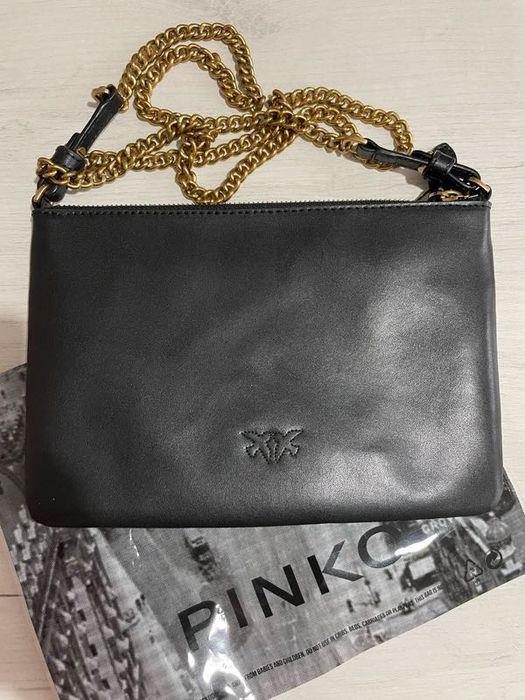 Pinko Torebka Mała Czarna | Skóra Naturalna / nowa z metką