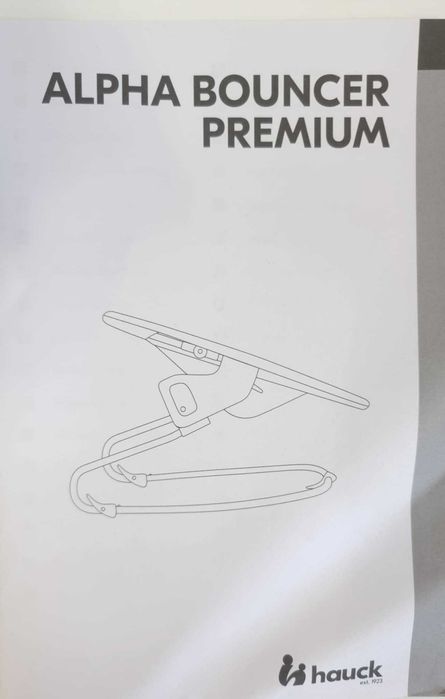 Leżaczek Bujaczek 2w1 Hauck Bouncer Premium Alpha & Beta