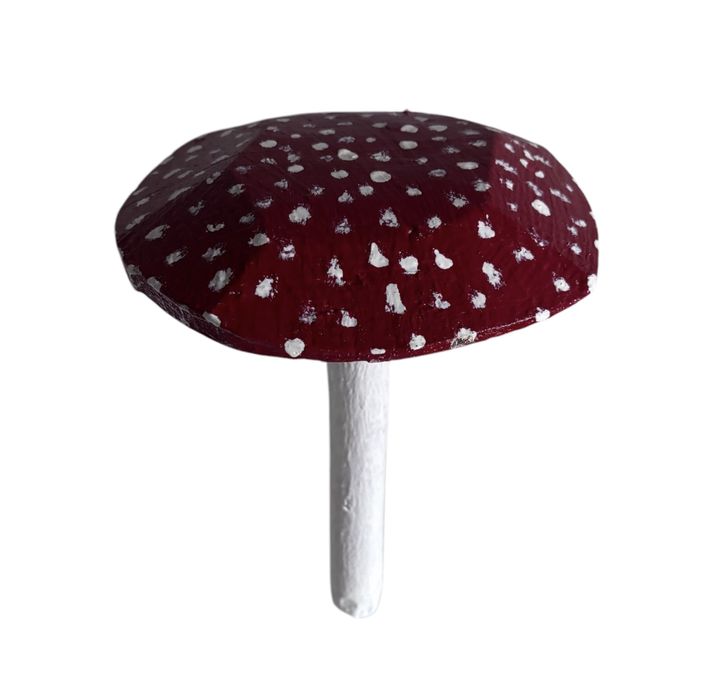 Grzybek muchomor ozdoba do ogrodu retro prl
