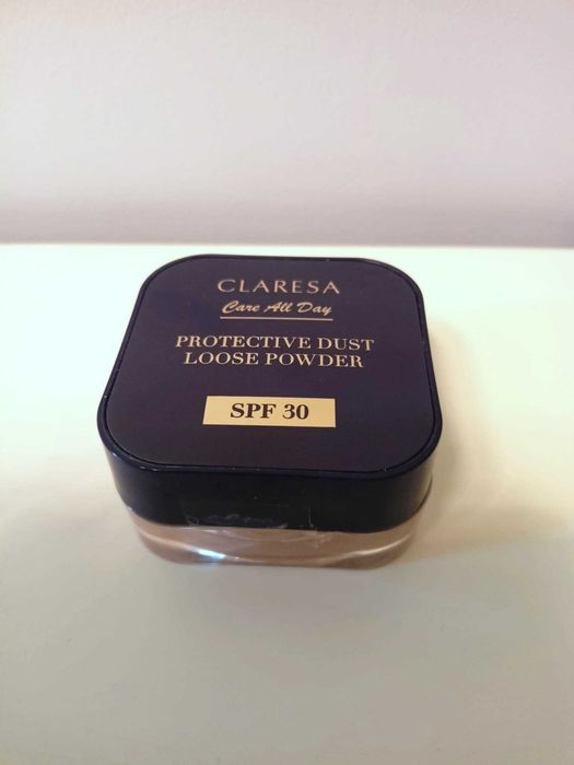 NOWY puder CLARESA Care All Day utrwalający sypki z filtrem SPF30