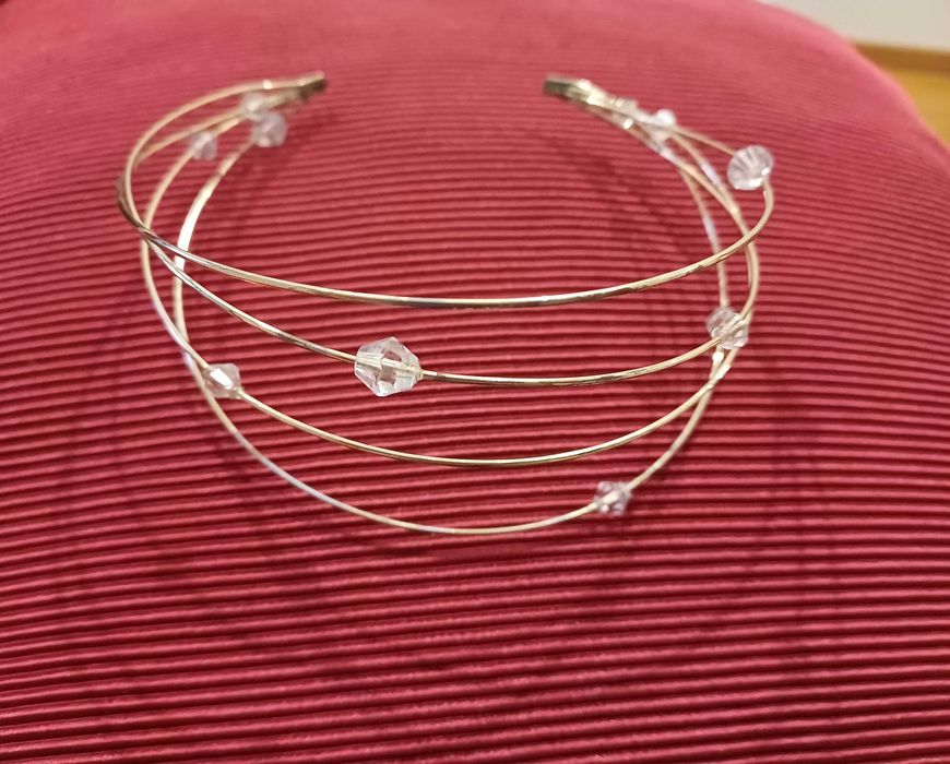 Choker dourado da zara