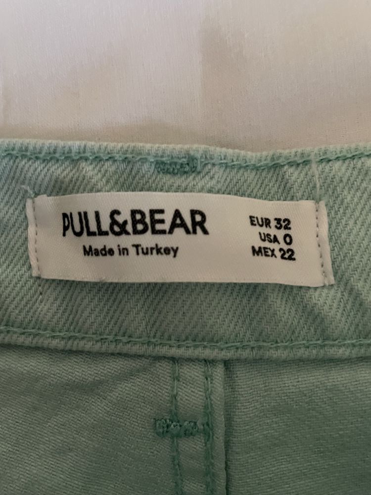 Calças verde água da Pull&bear