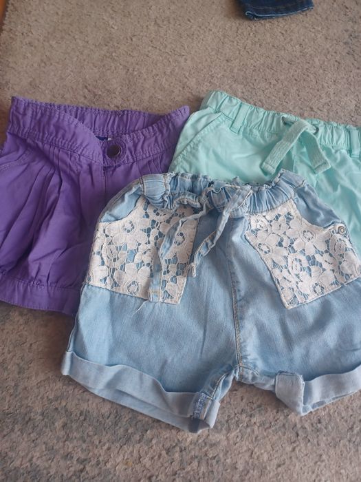 Krótkie spodenk dla dziewczynki.