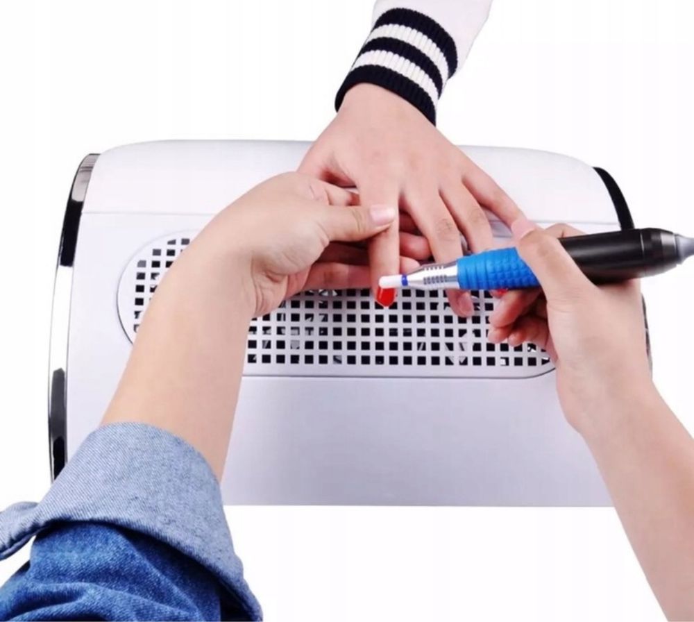 POCHŁANIACZ Pyłu Do ROBIENIA PAZNOCKI 2 Wiatraki Workowy Manicure