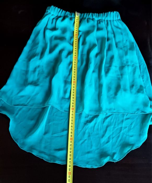 Turkusowa tiulowa spódnica L