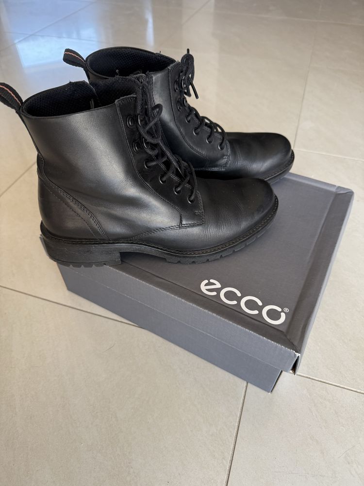 Botki trapery buty skórzane Ecco rozmiar 40