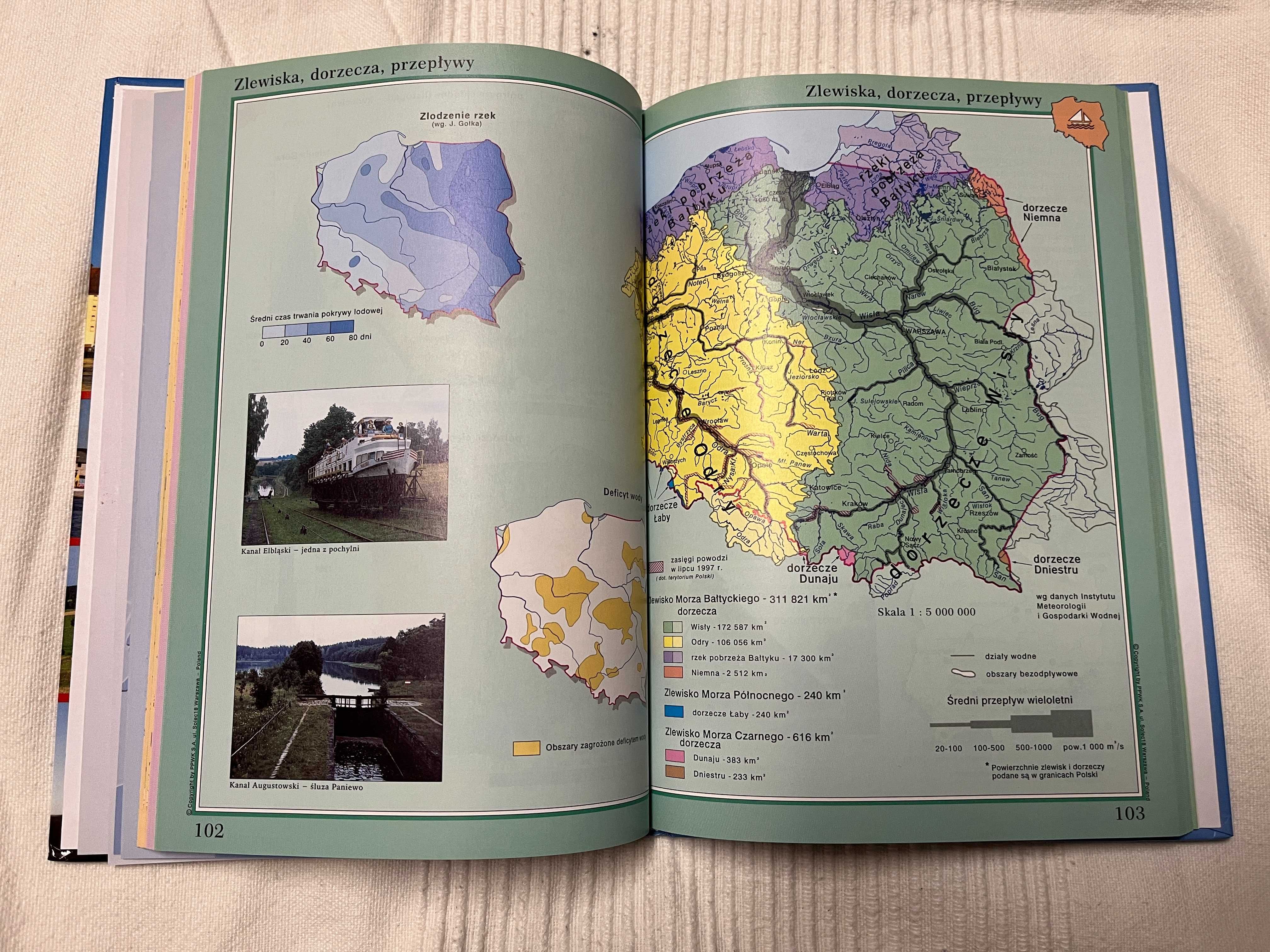 Podręczny Atlas Polski mapy wirdza PPWK edukacja szkoła nauka