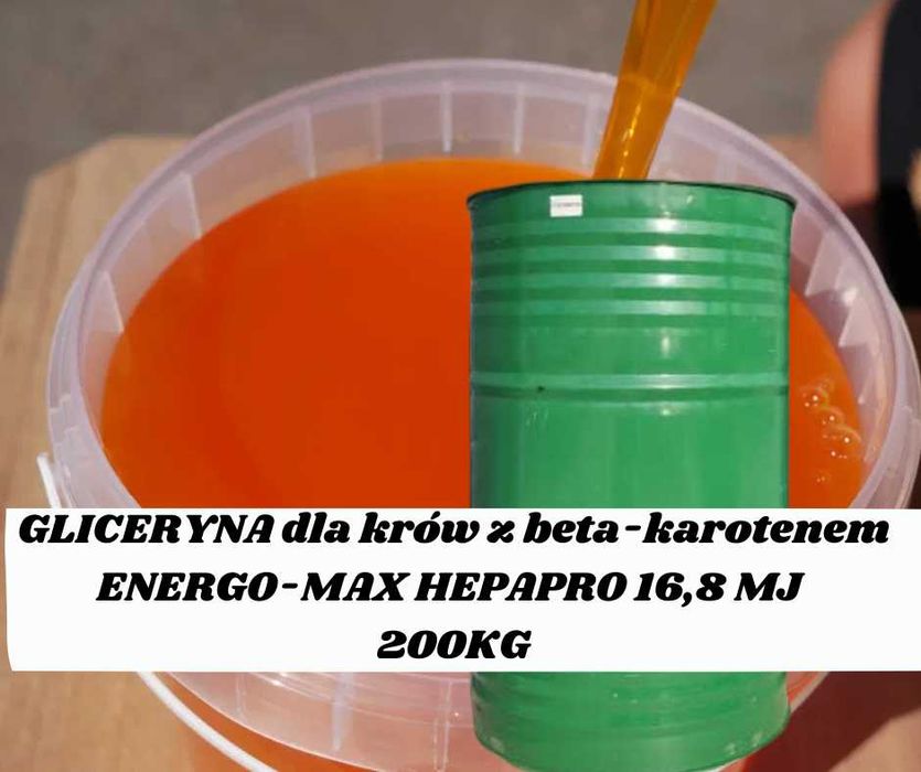 Gliceryna dla krów,przeciw ketozie, mocna 16,8MJ -200kg