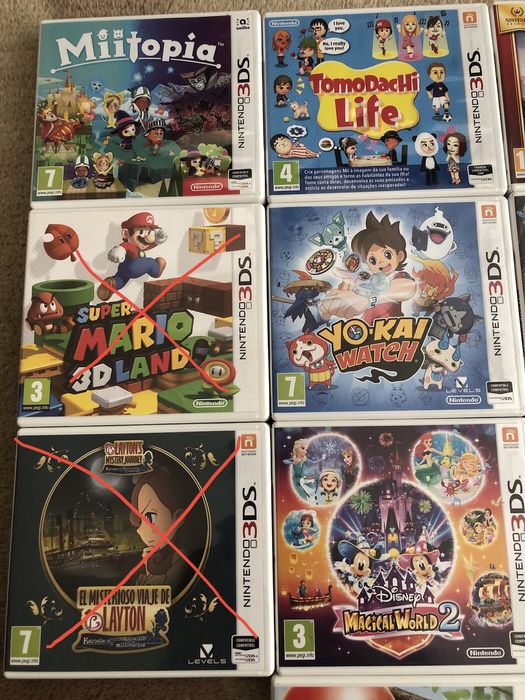 Jogos Nintendo 3DS (Preços Negociáveis) **LER DESCRIÇÃO PF**
