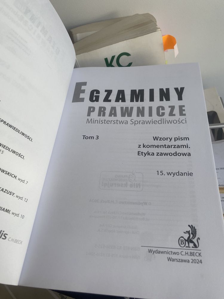 Czarna seria Beck - etyka oraz kazusy z pozostałych przedmiów