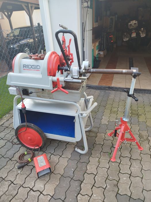 Gwintownica elektryczna Rowkarka  Ridgid 916 Stojak