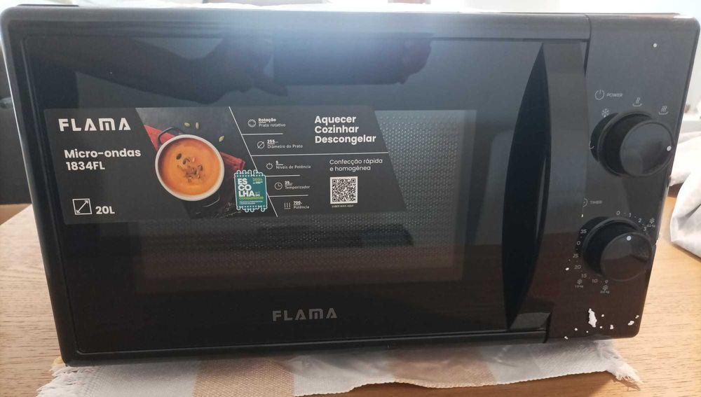 Microondas Flama 1834FL Preto 20 L - NOVO