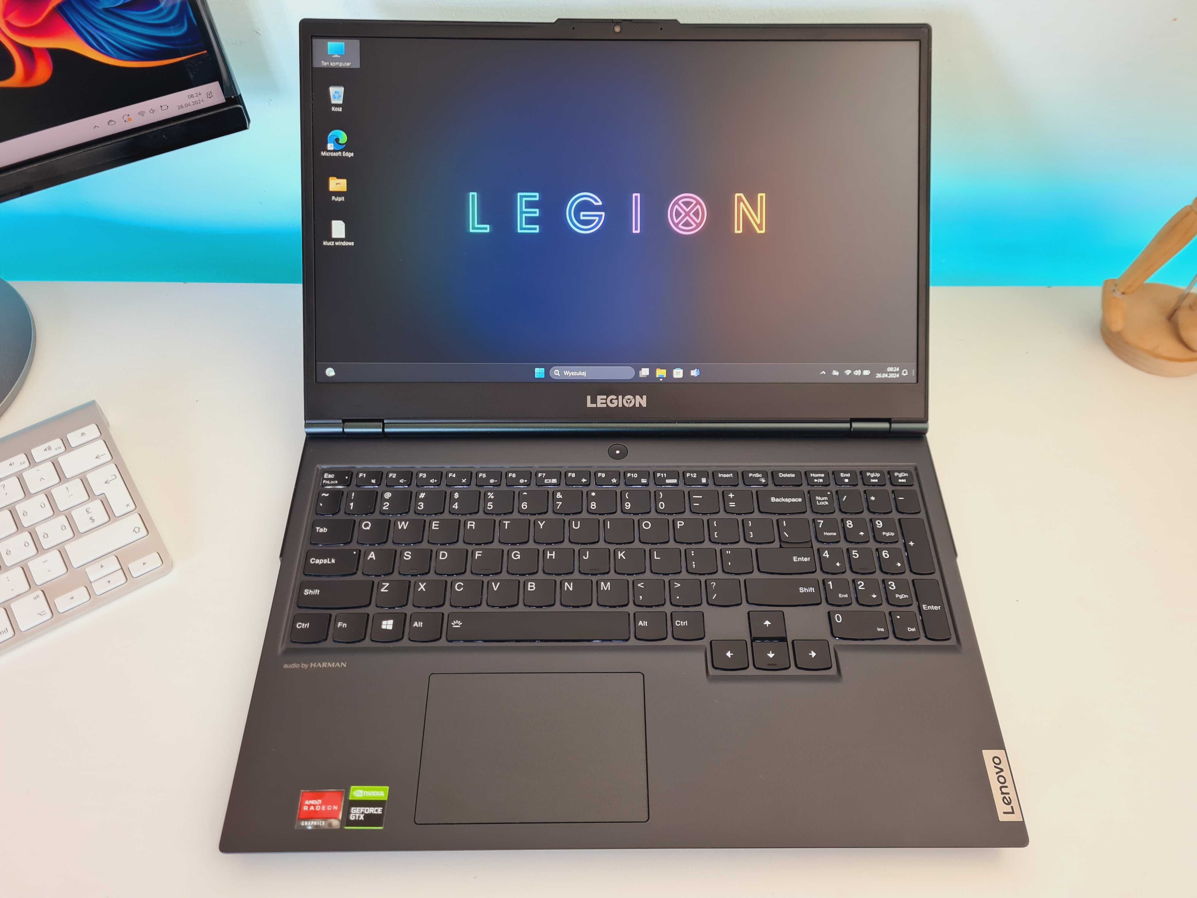 Laptop do gier Legion 5 R5-5600h 8GB/512GB GTX 1650Ti Gamingowy G04