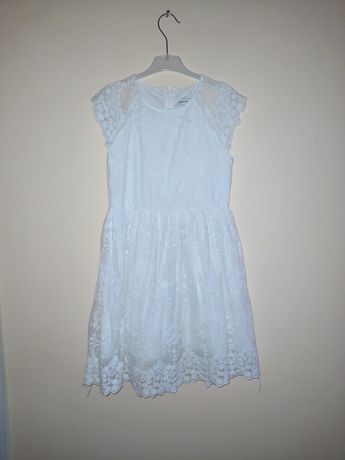 Biała sukienka dla dziewczynki 140 Reserved