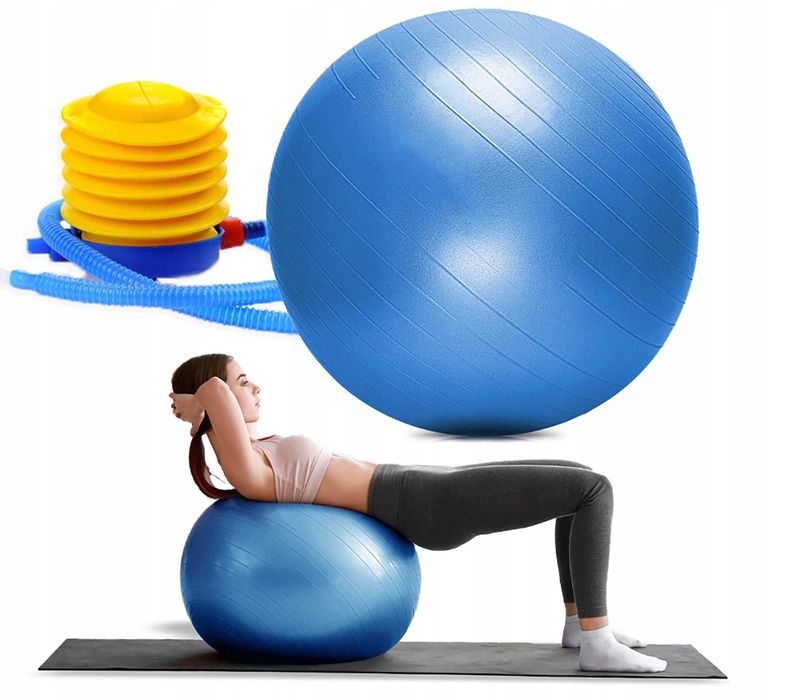 Piłka GIMNASTYCZNA REHABILITACYJNA Fitness Masaż 65 cm+ Pompka Solidna