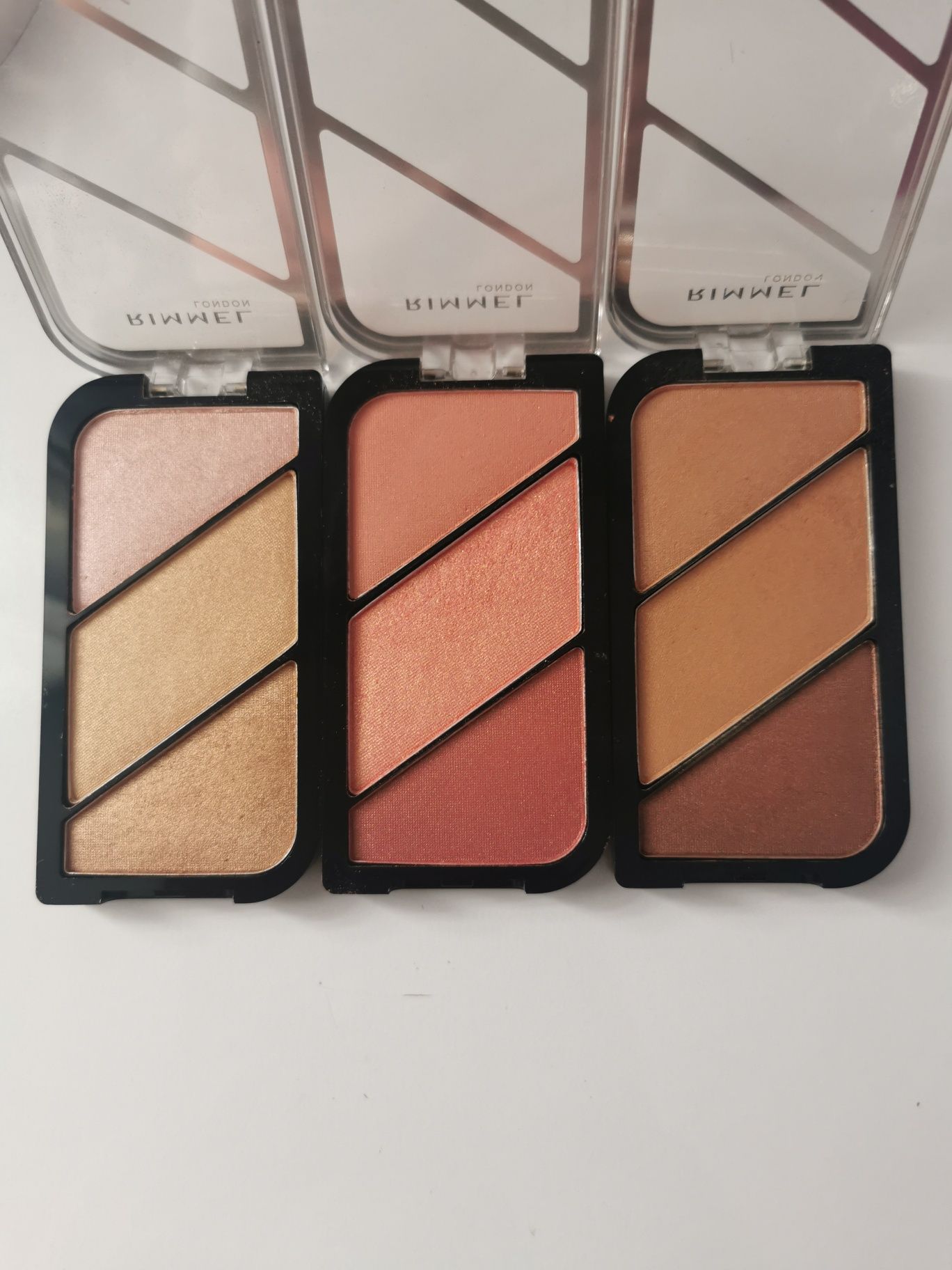 RIMMEL by Kate/zestaw 3 sztuk paletek/bronzery, róże i rozświetlacze