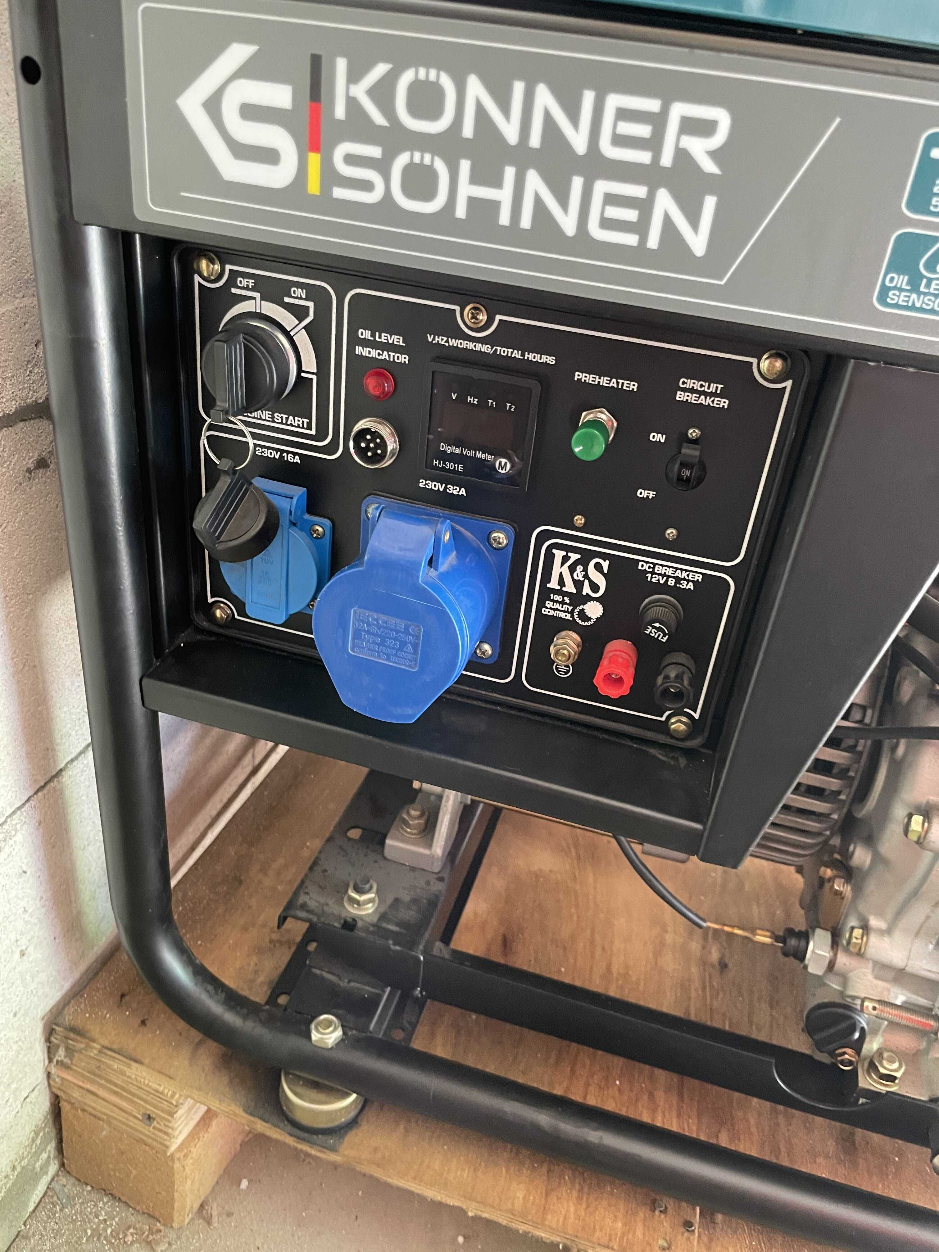 Генератор дизельний 6.5 кВт Konner&Sohnen KS 8100HDE