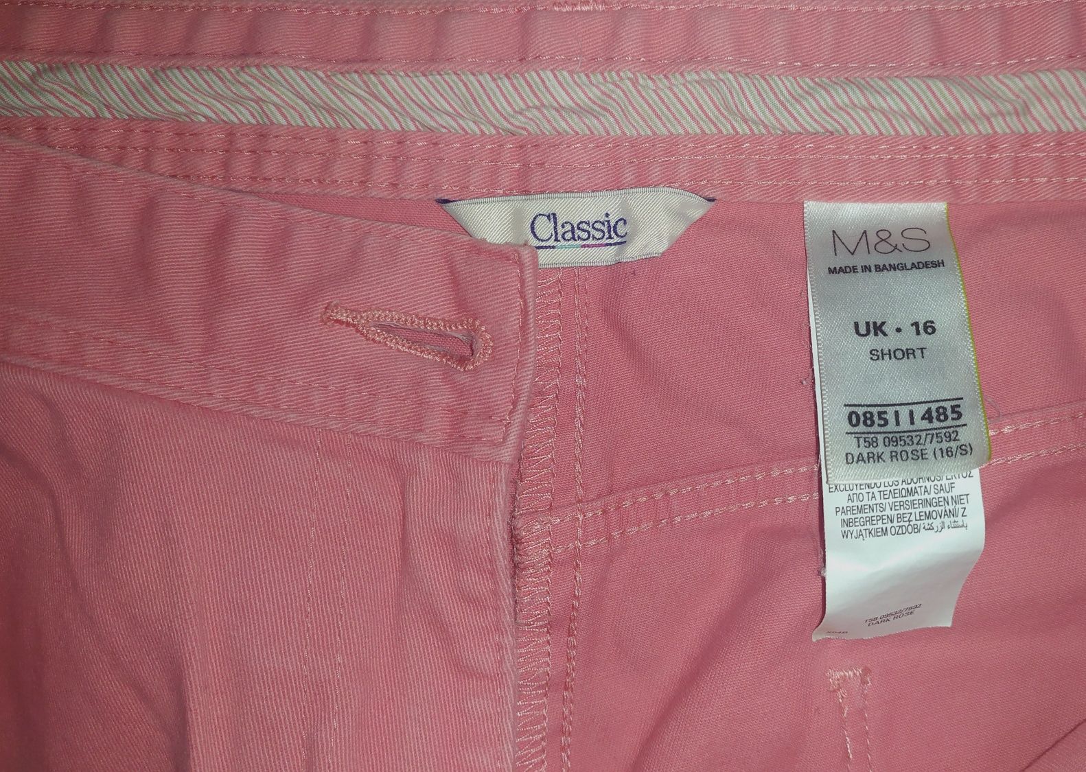 Spodnie M&S Marks&Spencer r. 16 - XL Różowe