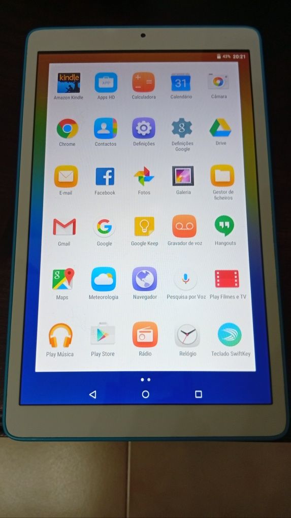 Tablet alcatel de 10 polegadas parada já algum tempo