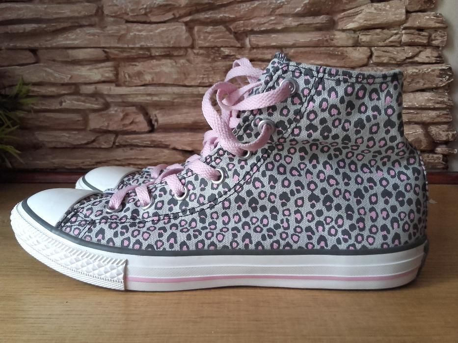 Convers all star Chuck Różowa Pantera Pink wysokie trampki tenisowki