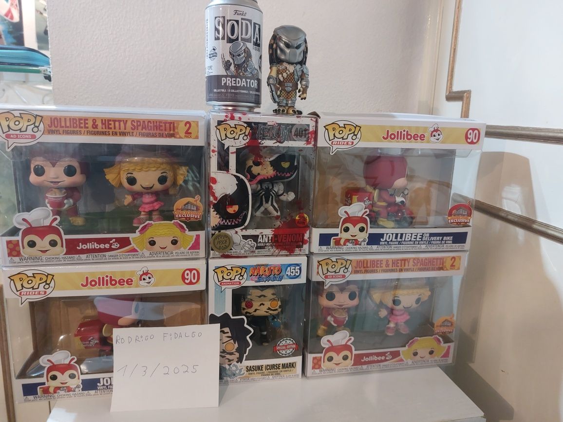 Funko Pop vários (Pokemon, Venom, Sasuke)