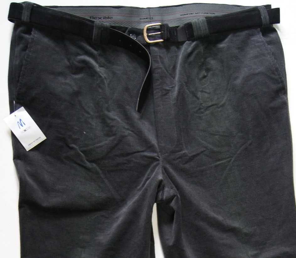 FLEXIBLE KOBLENZ NOS 57 PAS 120 spodnie męskie sztruks z metką ,z elas