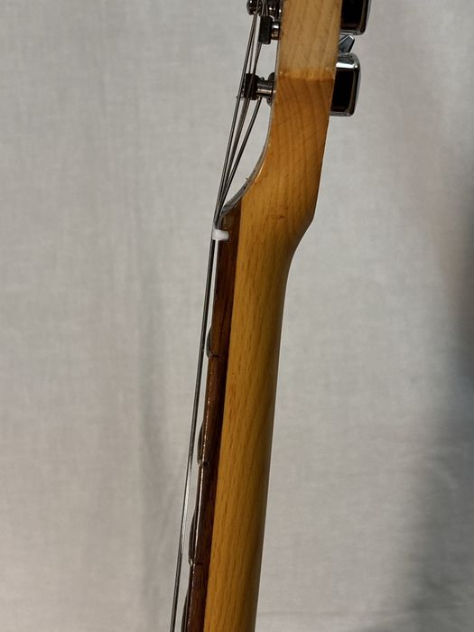 gitara elektryczna stratocaster mahar zebra najprawdopodnniej dąb