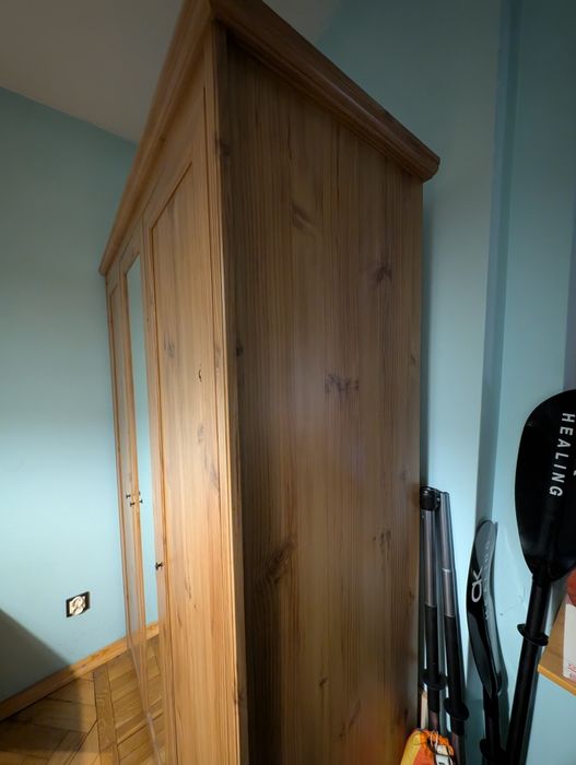 IKEA ASPELUND 3-drzwiowa z lustrem 130x190x55 cm