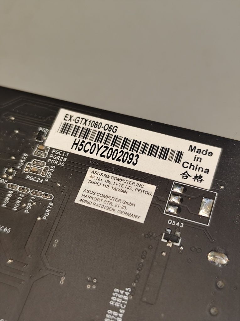 Karta graficzna ASUS GeForce GTX 1060 OC 6GB GDDR5