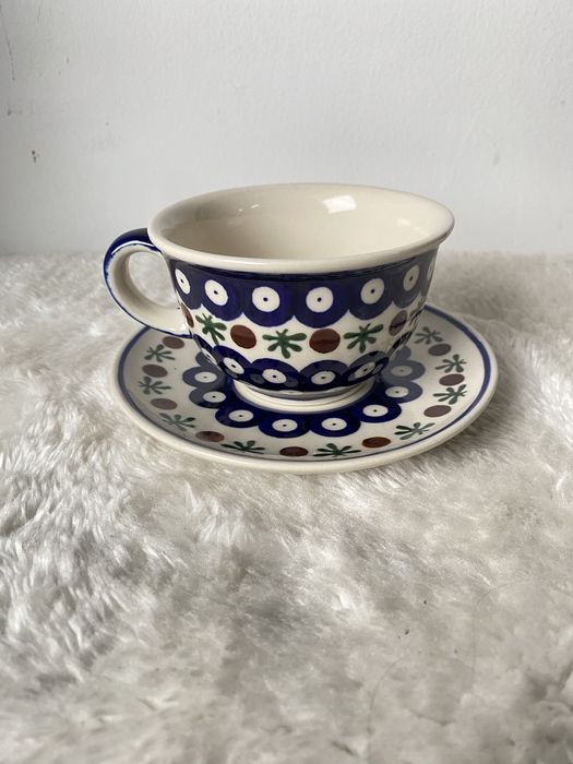 Filiżanka ze Spodkiem Ceramika Bolesławiec